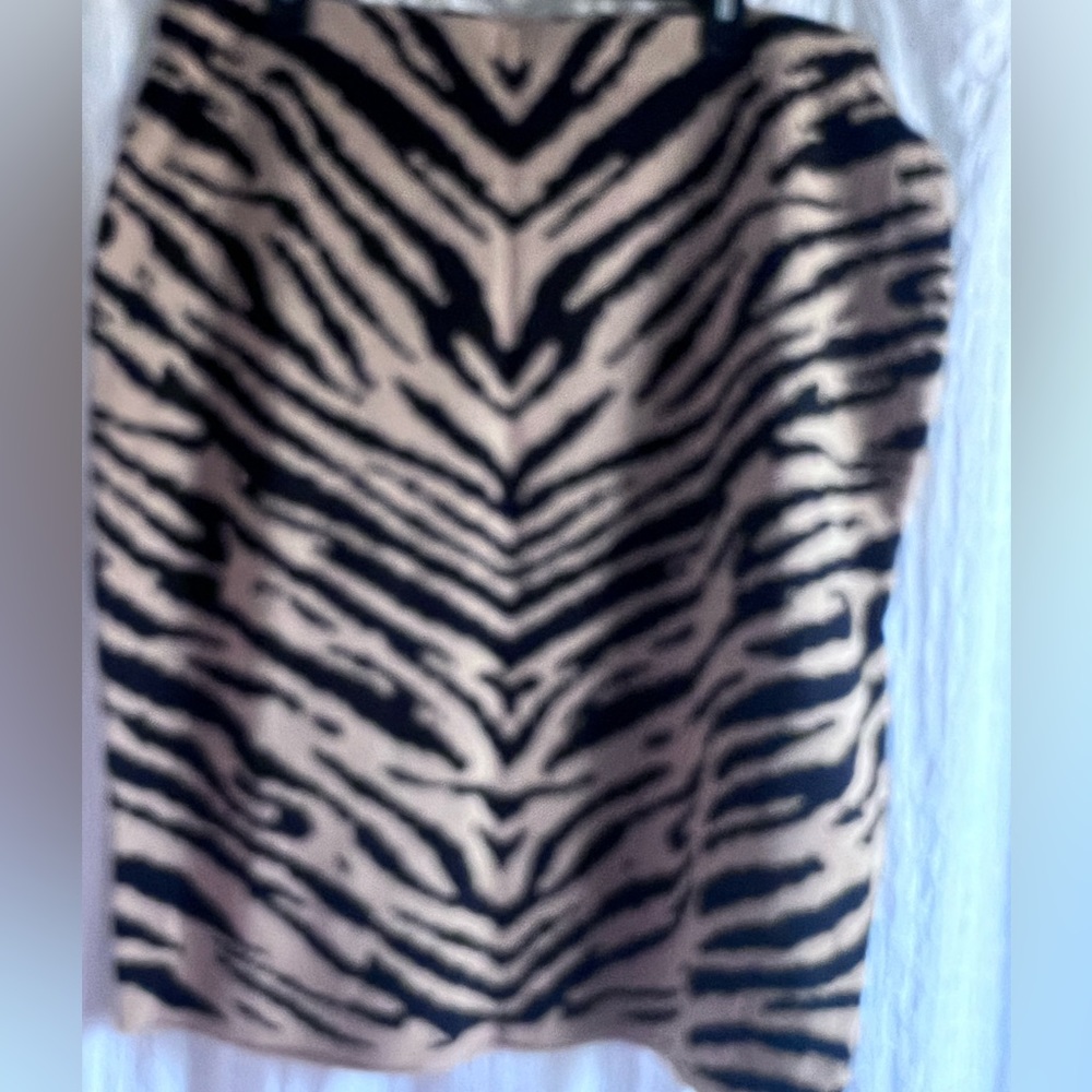 Lane Bryant - zebra sweater pencil skirt